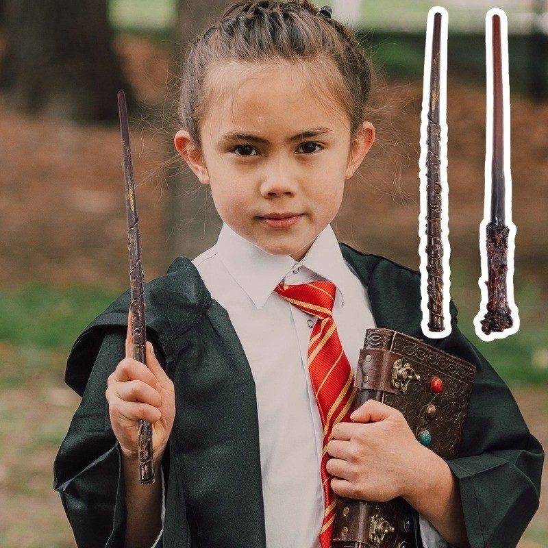 ฮาโลวีน H P Magic Wand ฮาโลวีนเครื่องแต่งกายคอสเพลย์ Props Wand แว่นตาของเล่นเด็กวัน Performance Props