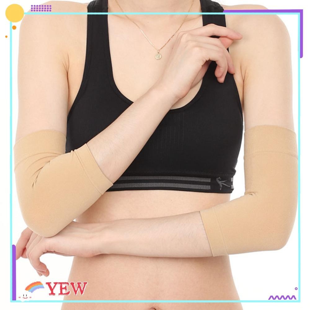 Yew ปลอกแขน, หน้ากากไนลอนรอยแผลเป็นแผ่นข้อศอก, ฝาครอบยืดหยุ่นที่ทนทานสักปลอกแขนป้องกันรังสียูวีกลางแจ้ง/กีฬา