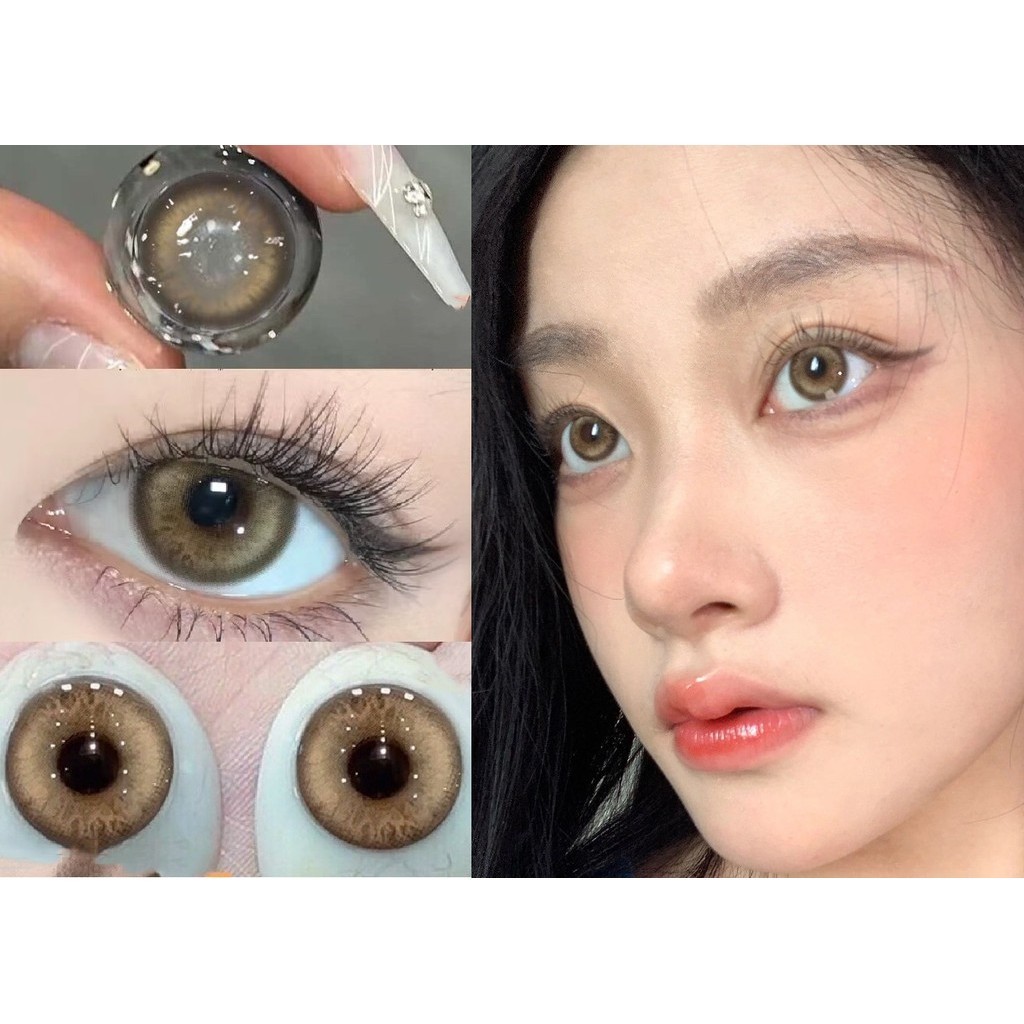 (2024.กรกฎาคม.2nd)yhmla Series,OVOLOOK Brand ,14.20mm,(เกรด 0-8.00), คอนแทคเลนส์การใช้งานรายปี(สีน้ําตาล)