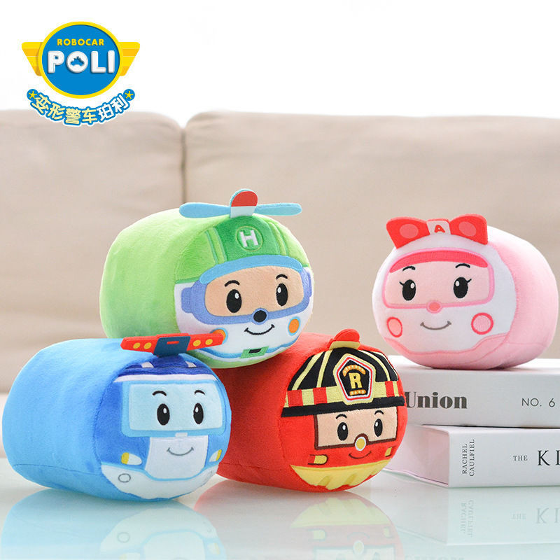 Poli ตํารวจพิการรถนายอําเภอ Polly ของแท้ Ambassador Roy ทีมกู้ภัยเด็กตุ๊กตาของเล่นตุ๊กตา POLI