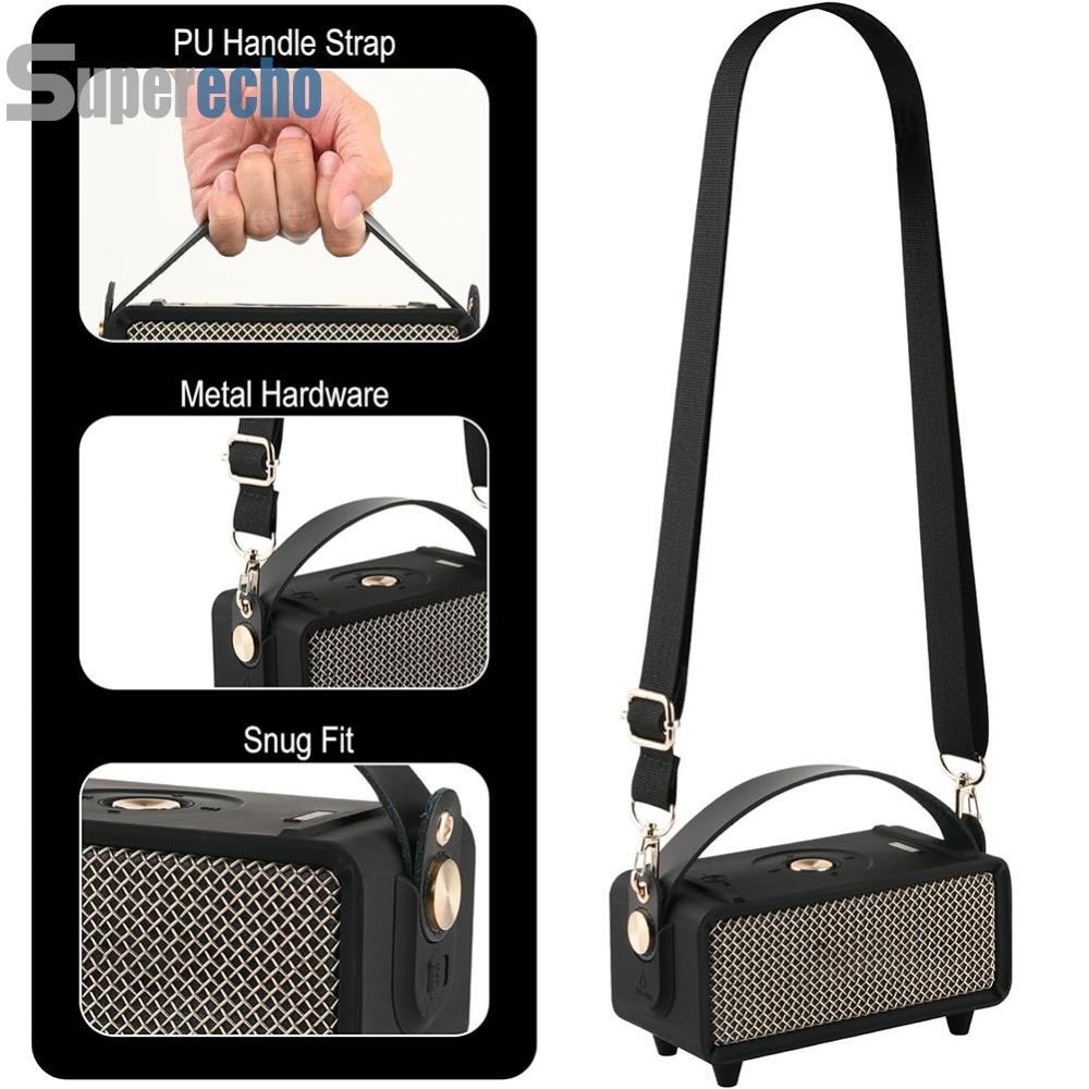 เคสซิลิโคนป้องกันรอยขีดข่วนป้องกันกระเป๋าถือป้องกันมินิลําโพงสําหรับลําโพง Marshall Emberton II [superecho.th]