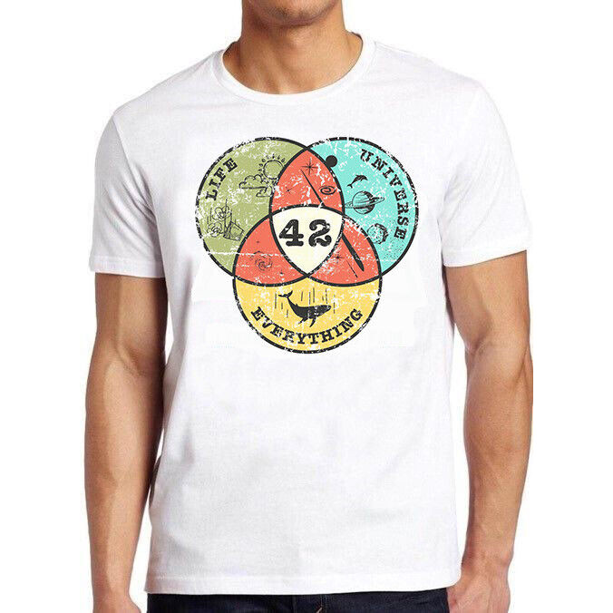 Venn Diagram Life The Universe Everything Cool Tee T Shirt