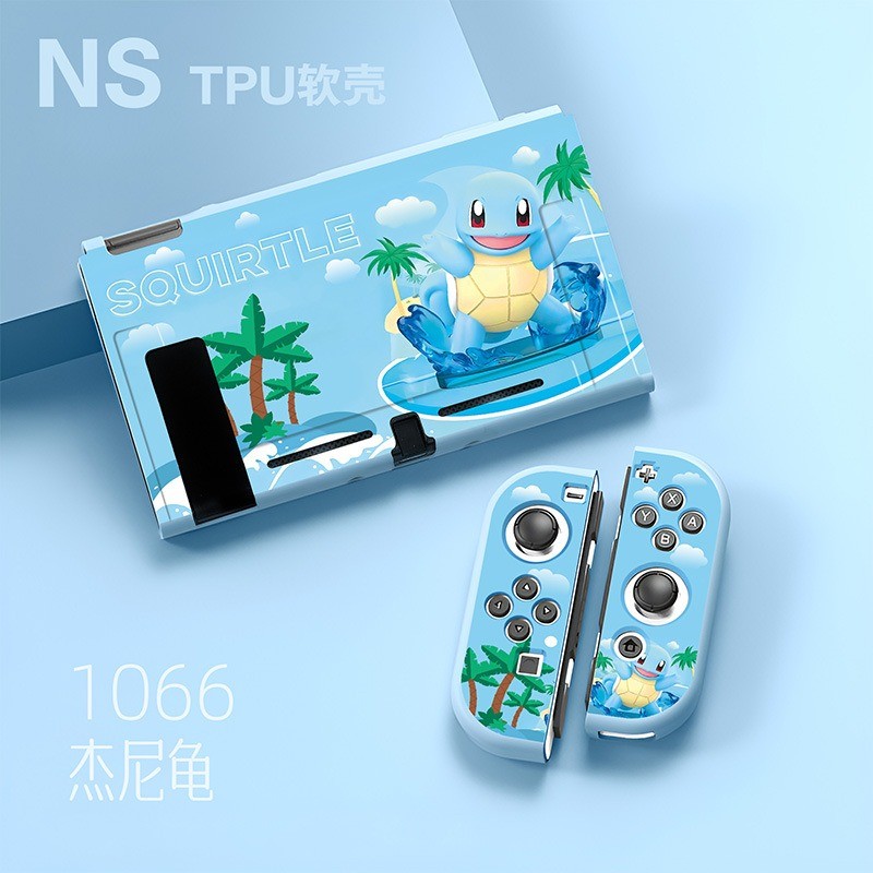Dockable Nintendo Switch V1 V2 กรณี, TPU การ์ตูนการออกแบบใหม่ที่ถอดออกได้สําหรับ Nintendo Switch V1 V2 Joycon อุปกรณ์เสริม