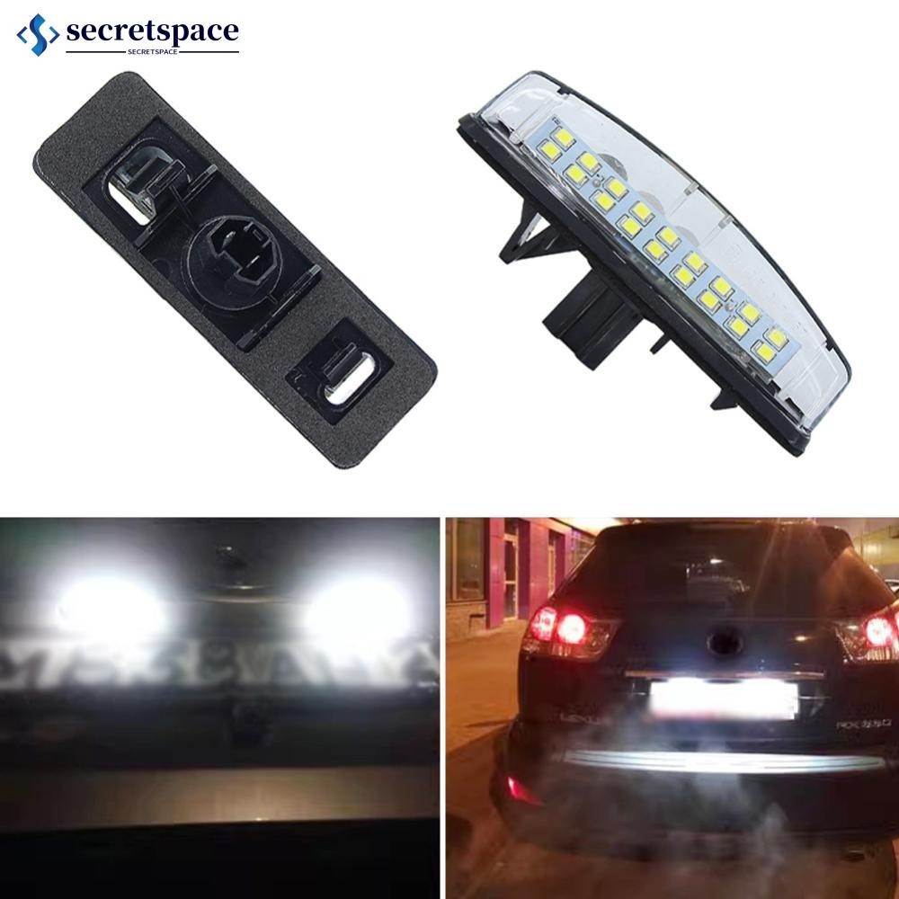 Secretspace 1 PC LED รถป้ายทะเบียนหลอดไฟ 18LEDs CanBus สําหรับ Toyota Camry 40 V40 XV40 Aurin XV40 Prius Echo Belta 12V F7V6