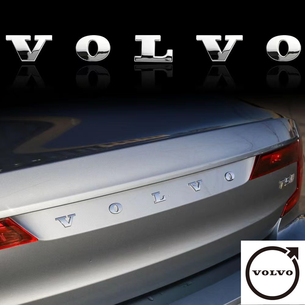 ใช้ได้กับ VOLVO V60 S90 S8L XC60 XC90 สติ๊กเกอร์ติดรถ Volvo ตัวอักษร 3D badge สติ๊กเกอร์ ABS โลโก้หา