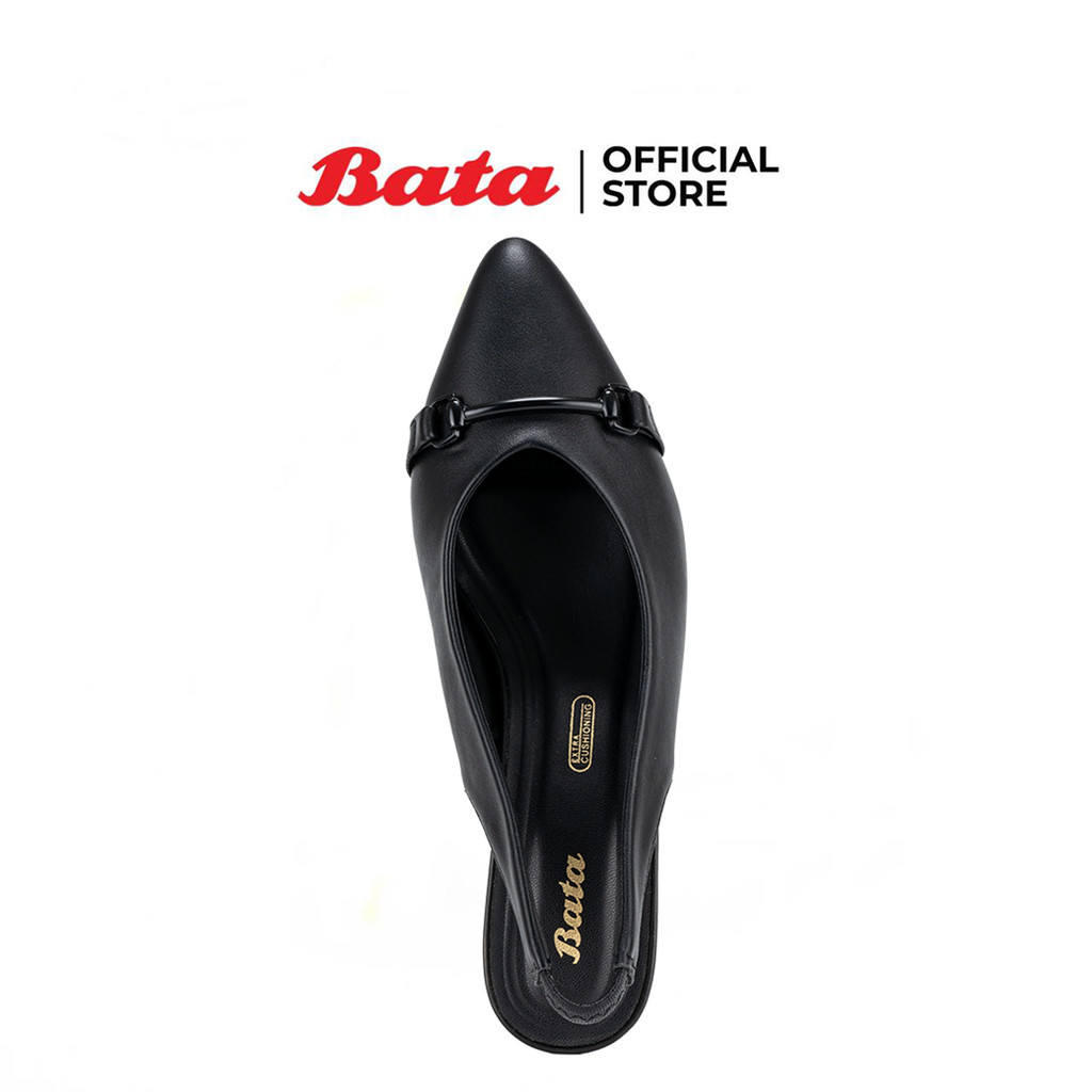Bata บาจา รองเท้าส้นสูงรัดส้น สูง 1 นิ้ว สำหรับผู้หญิง รุ่น PRIMA สีเบจ 6318109 สีดำ 6316109