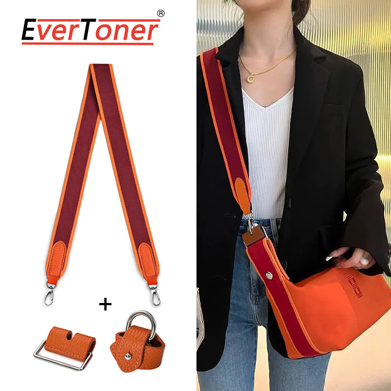 Evertoner สายคล้องไหล่การปรับเปลี่ยนวัสดุผ้าใบเหมาะสําหรับ H กล่องอาหารกลางวันกระเป๋าการปรับเปลี่ยนทอกระเป๋าสะพายข้างอุปกรณ์เสริมสายคล้อง