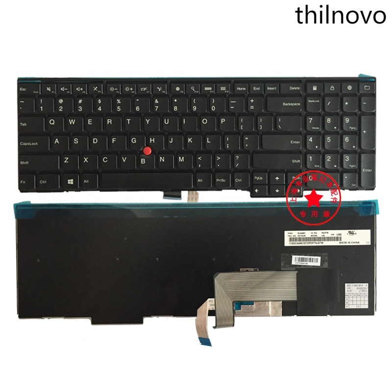 เหมาะสําหรับ Lenovo E531 L540 W540 T540 T540P E540 W550 W541 P50S คีย์บอร์ด