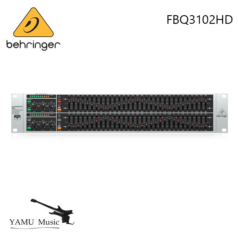Behringer FBQ3102HD High-Definition 31-Band Stereo Graphic Equalizer พร้อมระบบตรวจจับ Feedback FBQ