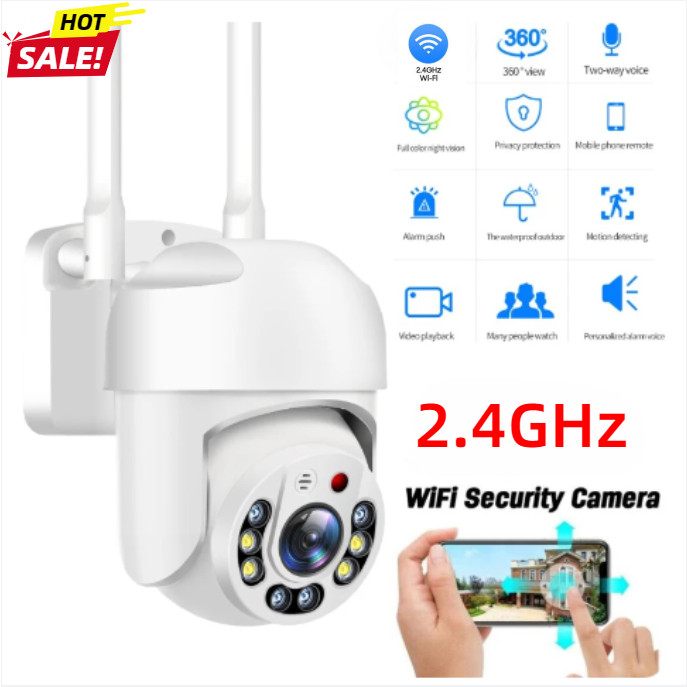 กล้อง Ip กันน้ํากลางแจ้ง 360o Hz-A6 กล้องรักษาความปลอดภัยโดมความเร็ว Wifi