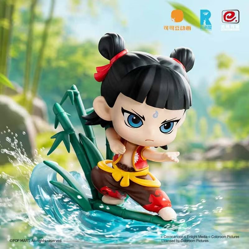 【secret】 POPMART Nezha Nezha Nezha Natural Bond Series Mystery Box รูปเครื่องประดับของขวัญ