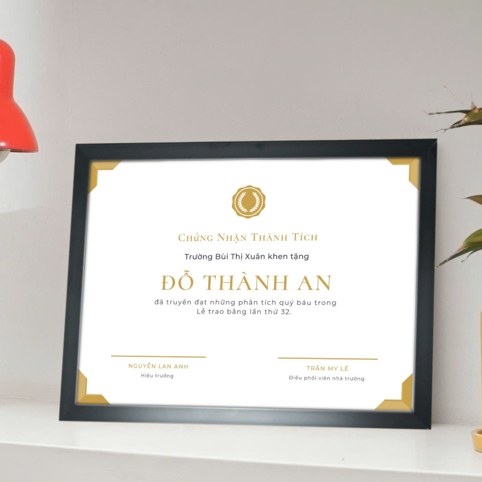 กรอบรูป - กรอบใบรับรอง 21X30cm(A4) /25x35cm(B4)/ 30x42cm(A3) คอมโพสิต, พื้นผิวไมก้าโต๊ะทํางานติดผนัง