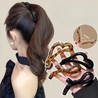 Fahion High Ponytail Heart Banana Clip Grips กิ๊บติดผม Hairpin อุปกรณ์เสริมคลิปแนวตั้ง