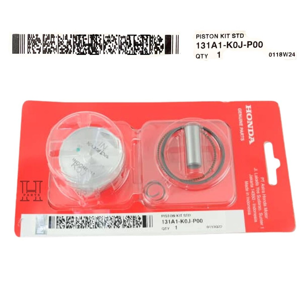 PISTON ชุด SEHER RING STANDARD GENIO K0J BEAT K1A SCOOPY K2F 131A1-K0J-P00 AHM HGP