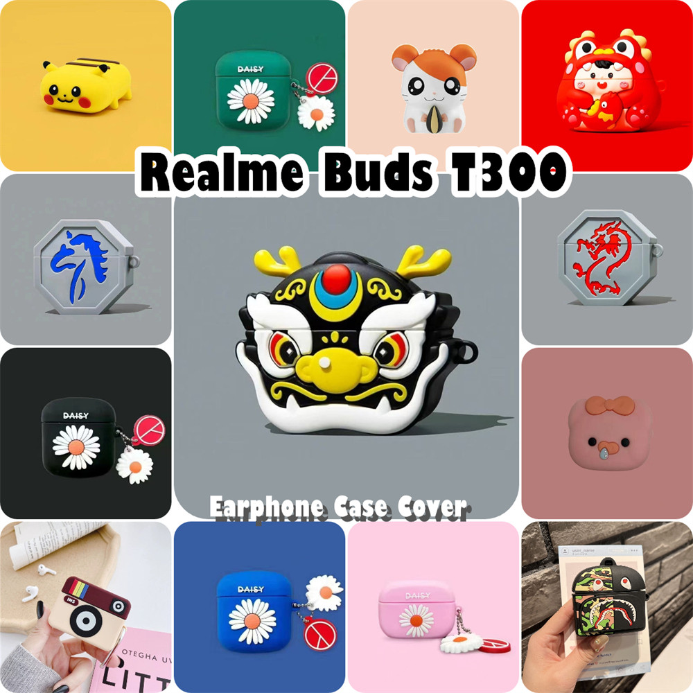 READY STOCK!นําไปใช้กับ Realme Buds T300 เคส Case เคสหูฟัง ซีรีส์การ์ตูนอินเทรนด์ ซิลิโคนนุ่ม เคส เคสหูฟัง