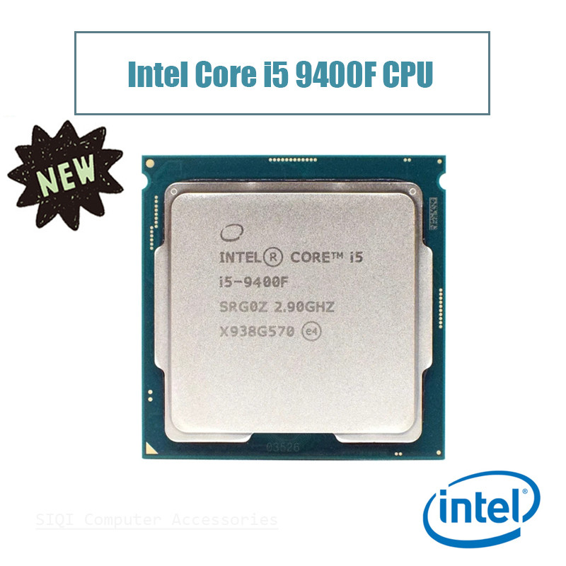 Intel Core i5 9400F เมนบอร์ด Cpu รองรับ Cpu LGA1151 Intel 9th Gen โปรเซสเซอร์ 2.9GHz