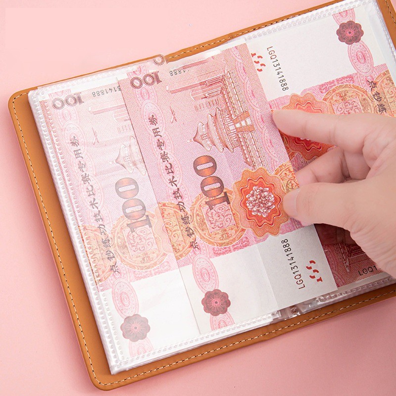 สมุดเก็บธนบัตร กระปุกออมสิน 100 โน๊ต ปลอดภัย พกพาสะดวก เก็บเหรียญรูปถ่ายและเหรียญที่ระลึกได้ - รูปที่ 7