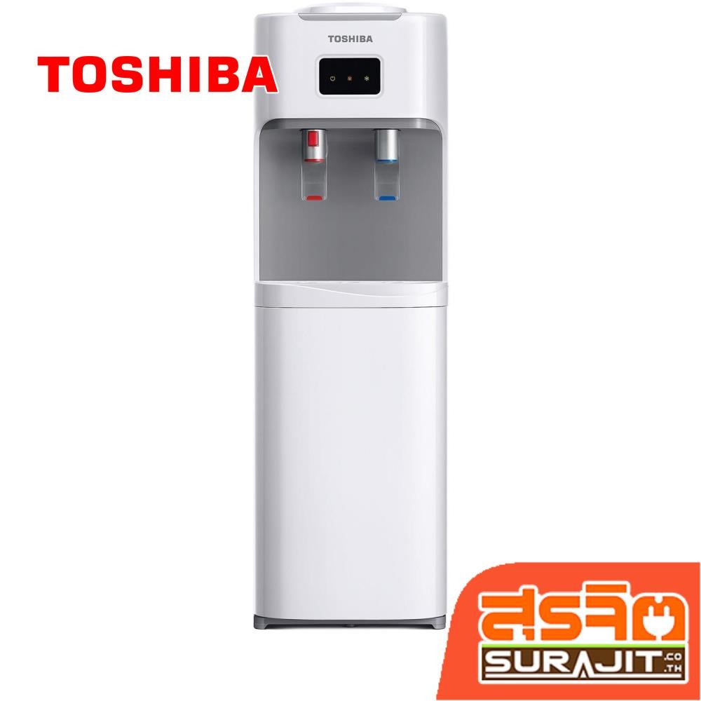 TOSHIBA ตู้กดน้ำดื่ม 2 ก๊อก น้ำเย็น น้ำร้อน สีขาว รุ่น RWF-W1664TK(W1) (14353)