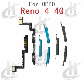สําหรับ OPPO Reno 4 4G CPH2113 ปุ่มด้านข้างปริมาณพลังงาน Flex Cable Keys ปุ่มปิดระดับเสียงขึ้นและลงปุ่มด้านข้างส่วนทดแทน