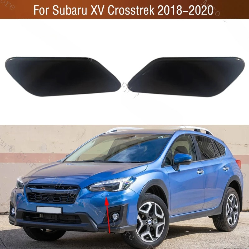 สําหรับ Subaru XV Crosstrek 2018-2020 ด้านหน้ากันชนไฟหน้าไฟหน้าเครื่องซักผ้าหัวฉีดสเปรย์ปั๊มฝาครอบหมวกฝาปิด 86636FL050 86636FL040