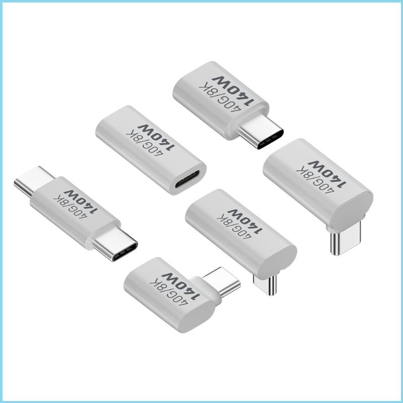 Ezr UsbC ขั้วต่อชายกับหญิง USB C Type-C อะแดปเตอร์ขยาย 140W 40Gbps Data Transfer Extender สําหรับอุปกรณ์ UsbC