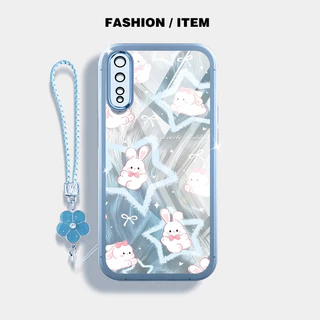 Ybd เคสโทรศัพท์สําหรับ Vivo S1 IQOO NEO 1907 Art Space Dream Star รูปแบบดอกไม้พร้อมเชือกเส้นเล็ก