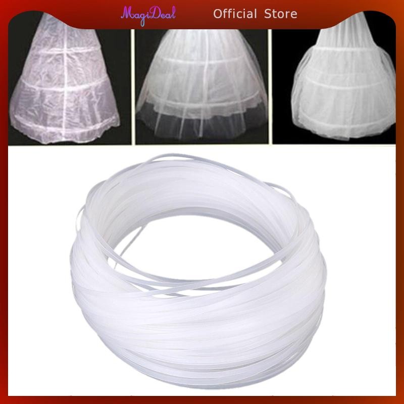 Magideal 100m Clear Boning Corset เย็บ DIY ชั้นวางชุดแต่งงาน