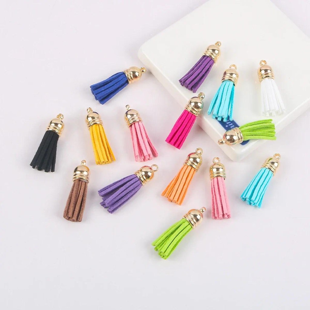 20 ชิ้น 36 มิลลิเมตร Vintage กํามะหยี่พู่ DIY จี้ key Fringe Trims เครื่องประดับ Finding ต่างหูอุปกรณ์เสริมเย็บหัตถกรรม