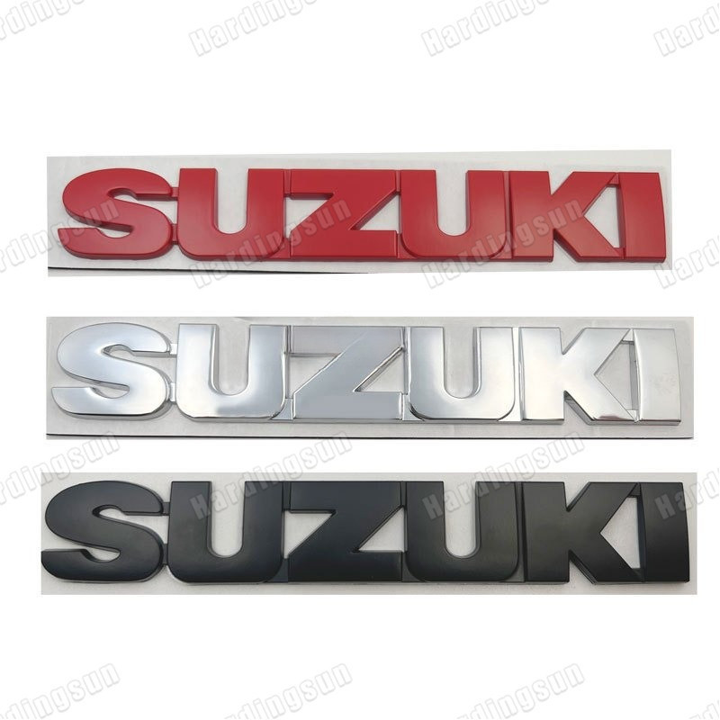 สติกเกอร์ตกแต่งรถยนต์โลหะ3D พร้อมโลโก้ Suzuki เหมาะสำหรับ Jimny, Swift, Super vetra, Suzuki evx, SPA