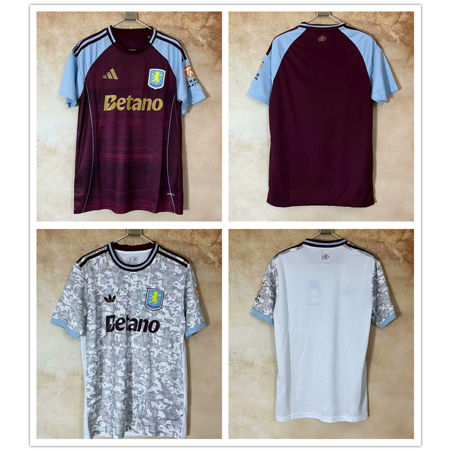 เสื้อฟุตบอล Aston Villa สำหรับผู้ชาย แบบ Home และ Away