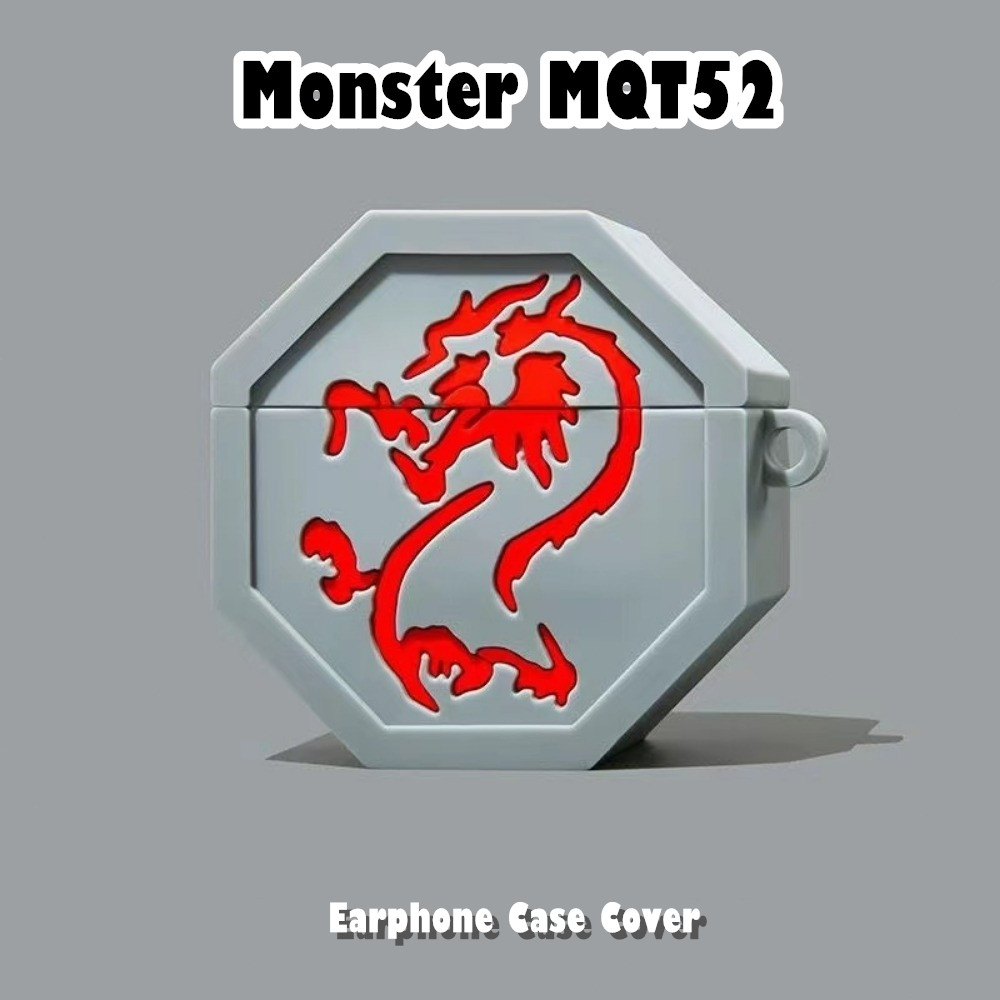 Fast Shipment สําหรับ Monster MQT52 กรณีปลอกซิลิโคนอ่อนนุ่มการ์ตูนที่น่าสนใจหูฟังกรณีฝาครอบ