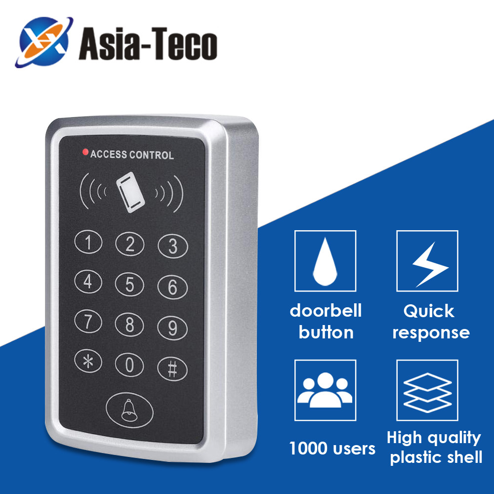 125KHz RFID Access Control Keypad EM Card Reader ระบบควบคุมการเข้าออกประตูประตูล็อคเปิดระบบคีย์บอร์ด