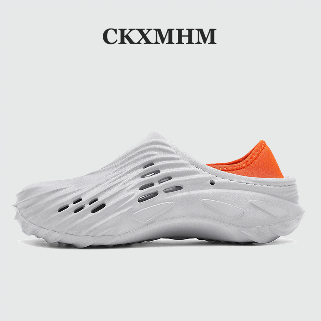 Ckxmhm 40-47 รองเท้าแตะผู้ชายรองเท้าแตะน้ําหนักเบาระบายอากาศอุดตันรองเท้าแตะขนาดใหญ่ 46 47