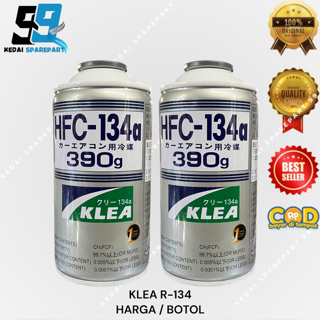 HFC KLEA GOLD 134 PREON ORIGINAL R134A ต้นฉบับ 100% HFC-134A สําหรับ FILLING REFRIGERATORS และรถยนต์