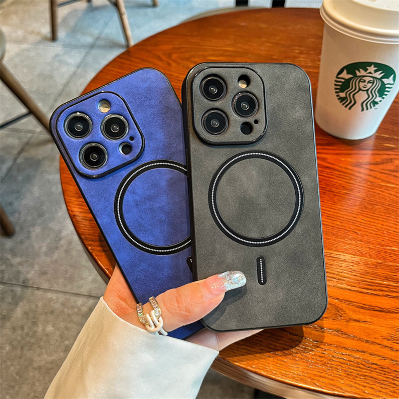 เคสโทรศัพท์มือถือหนัง ผิวด้าน หรูหรา สําหรับ IPhone 15 14 13 11 12 Pro Max Plus 15Plus 15Pro 15promax