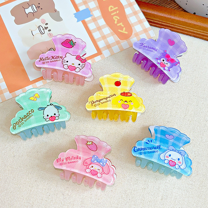 SANRIO กิ๊บติดผม รูปการ์ตูนปลาฉลามน่ารัก ขนาดเล็ก หลากสี สไตล์เกาหลี สําหรับเด็กผู้หญิง