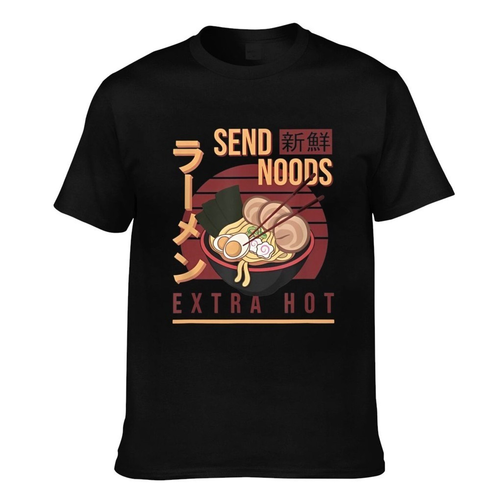 ส่ง Noods Anime Ramen Soup Noodles คุณภาพสูงพิมพ์ Tee For Man