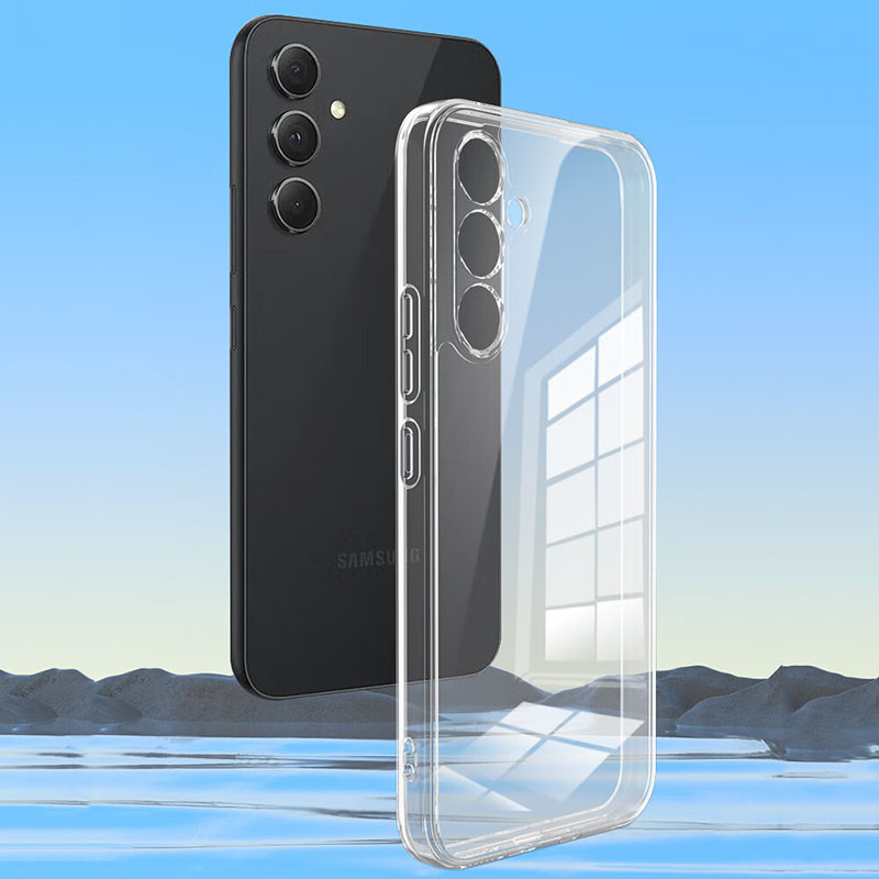 เคสโทรศัพท์ซิลิโคน TPU นิ่ม แบบใส ป้องกันกล้อง สําหรับ Samsung Galaxy M15 A35 A55 5G A 55 35 25 15