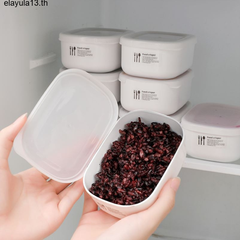 กล่องอาหารกลางวัน ขนาดเล็ก ลดไขมัน สําหรับใส่ข้าวสาร ในตู้เย็น