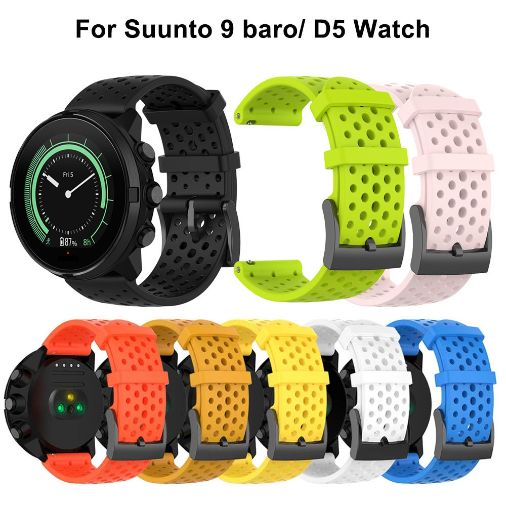 สายนาฬิกาข้อมือซิลิโคน แบบเปลี่ยน สําหรับ suunto 9 Baro Smart Watch suunto 7 D5 Spartan Sport wrist hr Fossil Q Machine Hybrid