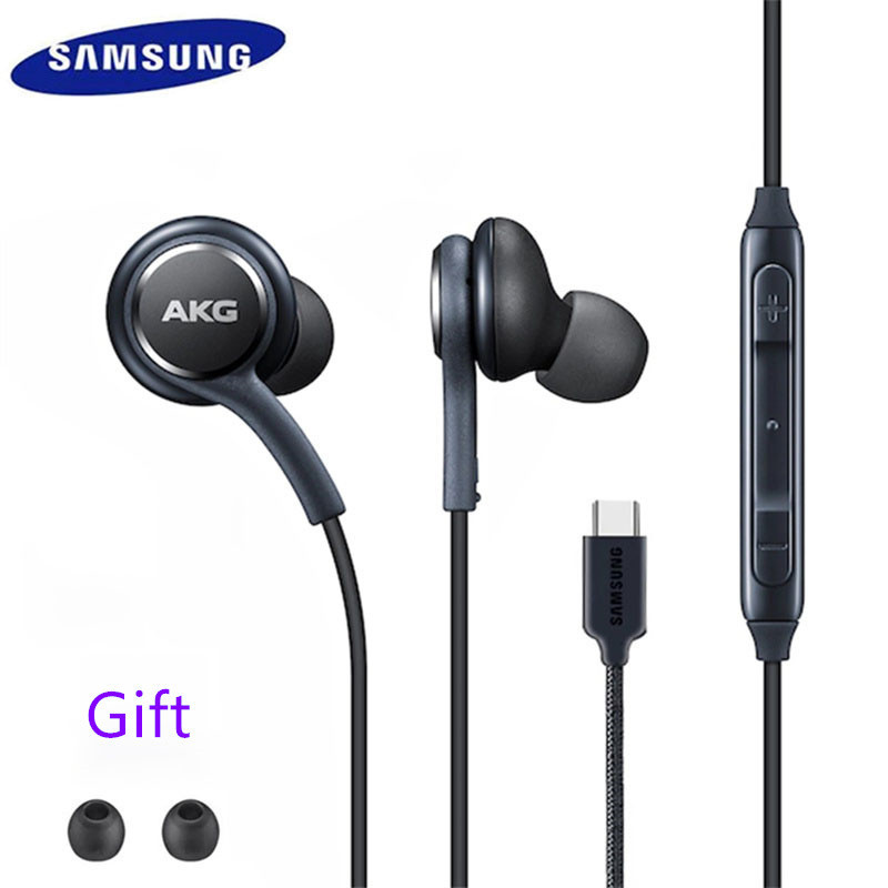 Akg ประเภท C หูฟังสําหรับ Samsung Galaxy Note 10 / Note 20 uitra/S22/S21 / S20 / S20 FE / A14 / A13 / A12 / A33 / A53 / A73 ชุดหูฟังแบบมีสายพร้อมไมโครโฟนปรับระดับเสียง