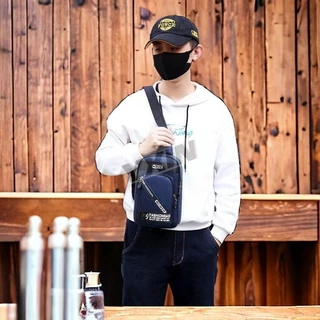กระเป๋าคาดอก กระเป๋าสะพายไหล่ผู้ชาย D-156# ผ้าไนลอนกันน้ำได้ Fashion