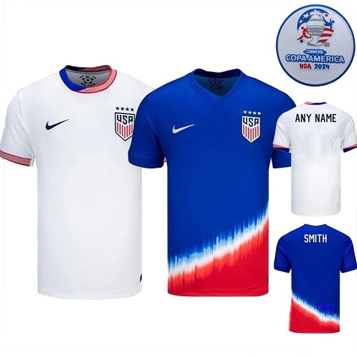 เสื้อกีฬาแขนสั้น ลายทีมชาติฟุตบอลอเมริกา 2024 25 ชุดเหย้า สําหรับผู้ชาย