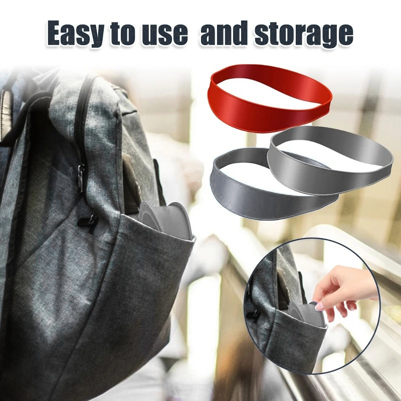 เทมเพลตซิลิโคน DIY สำหรับโกนหนวด ตัดผม สีเทา สีแดง พกพาสะดวก - รูปที่ 4