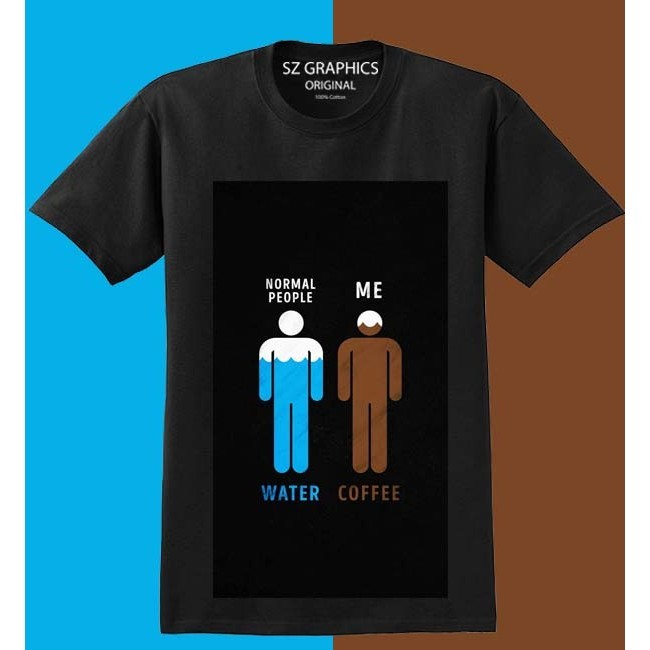 (A301) เสื้อยืด มีฮู้ด พิมพ์ลายกราฟิก sz แฟชั่น สําหรับผู้ชาย เสื้อยืดแขนสั้น พิมพ์ลาย BARISTA สีกาแฟ สําหรับผู้ชาย