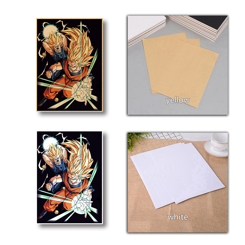 สติกเกอร์วอลเปเปอร์ ลายการ์ตูนอนิเมะ Son Goku Kakarotto Dragon Ball สไตล์ญี่ปุ่น คลาสสิก เรโทร สําหรับตกแต่งห้องนอน - รูปที่ 3