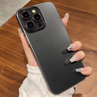 เคสโทรศัพท์มือถืออะคริลิคใส แบบแข็ง เคสไอโฟน กันกระแทก ปิดด้านหลัง สําหรับ iPhone17 ProMax 11 16 12pro 13Pro Max