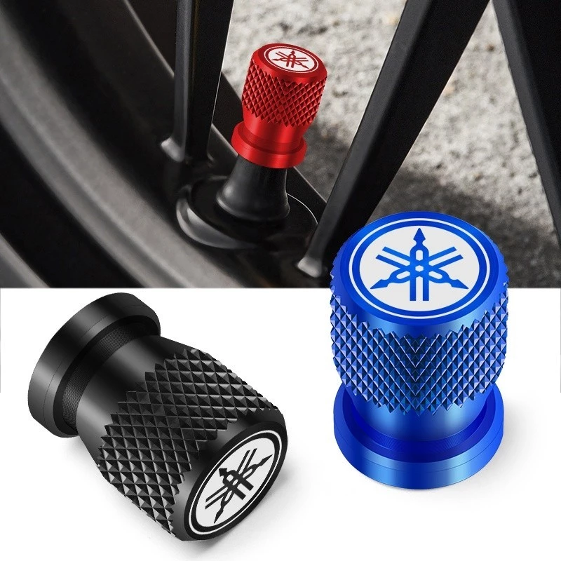 ฝาครอบวาล์วล้อรถจักรยานยนต์ CNC สําหรับ Yamaha R1 R3 R25 Mt-09 Mt07 Fazer Fz6 Xj6 R15 TMAX YS125 XTZ125 Mio Aerox Nmax X