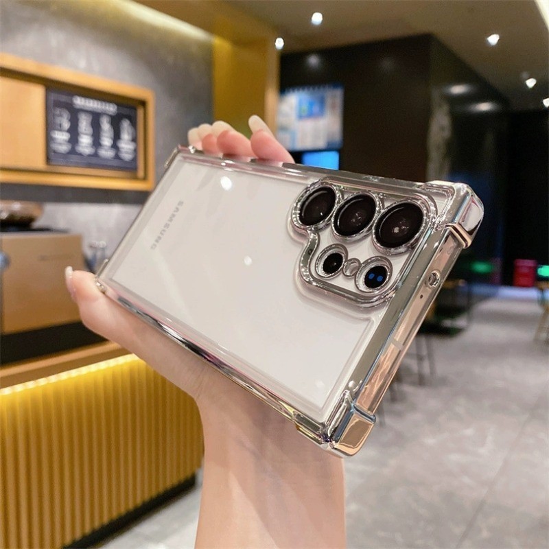 กันกระแทกกันชนโปร่งใส Hard เคสโทรศัพท์สําหรับ Samsung S24FE S24 S23 Ultra S22 S21 S22 + S23FE หมายเหตุ 20 ปลอกล้างปกหลัง