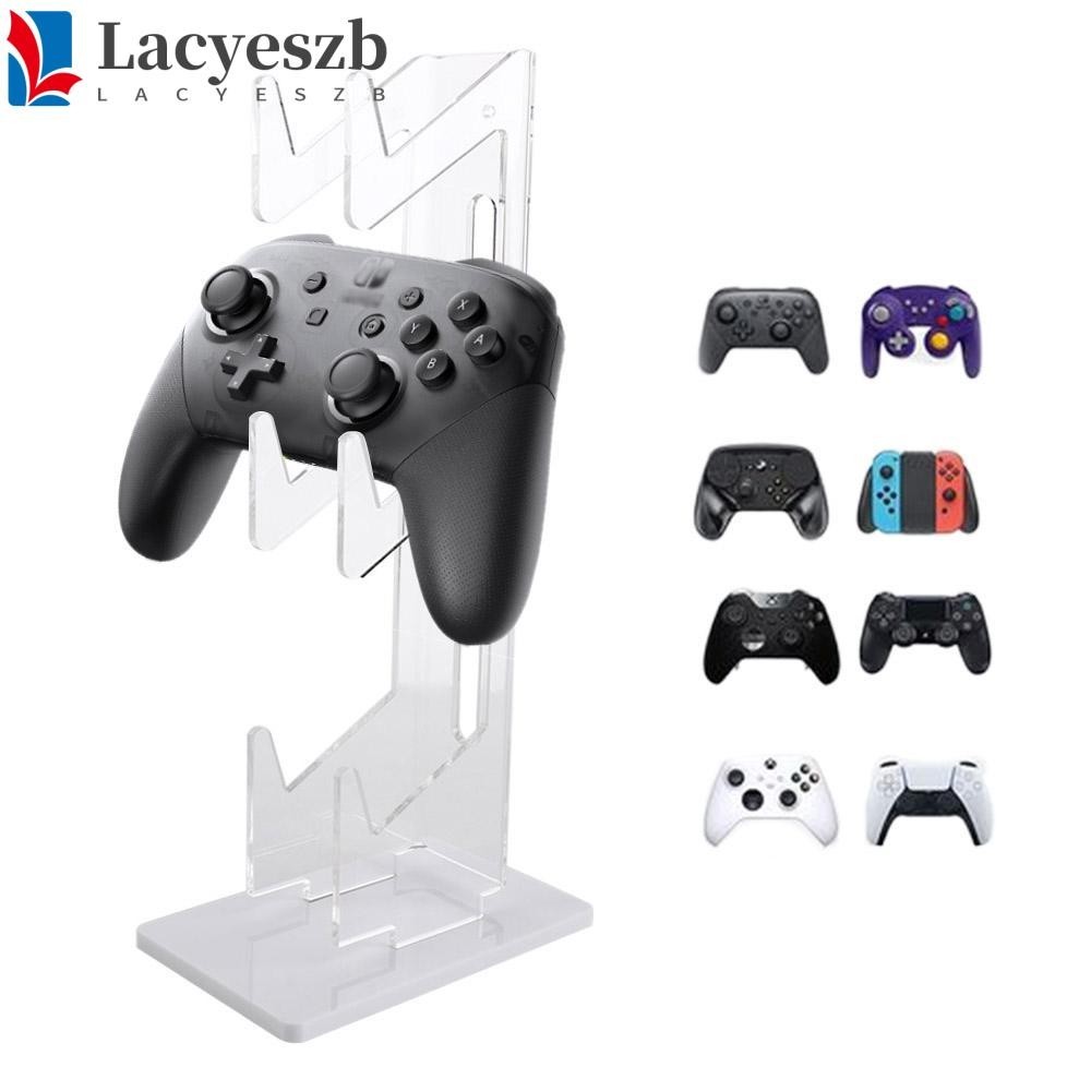 Lacyeszb ที่วางจอยเกม 3 ชั้น แบบอะคริลิคใส ทนทาน สีขาว สีดํา สําหรับ PS5